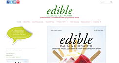 Desktop Screenshot of edibledfw.com